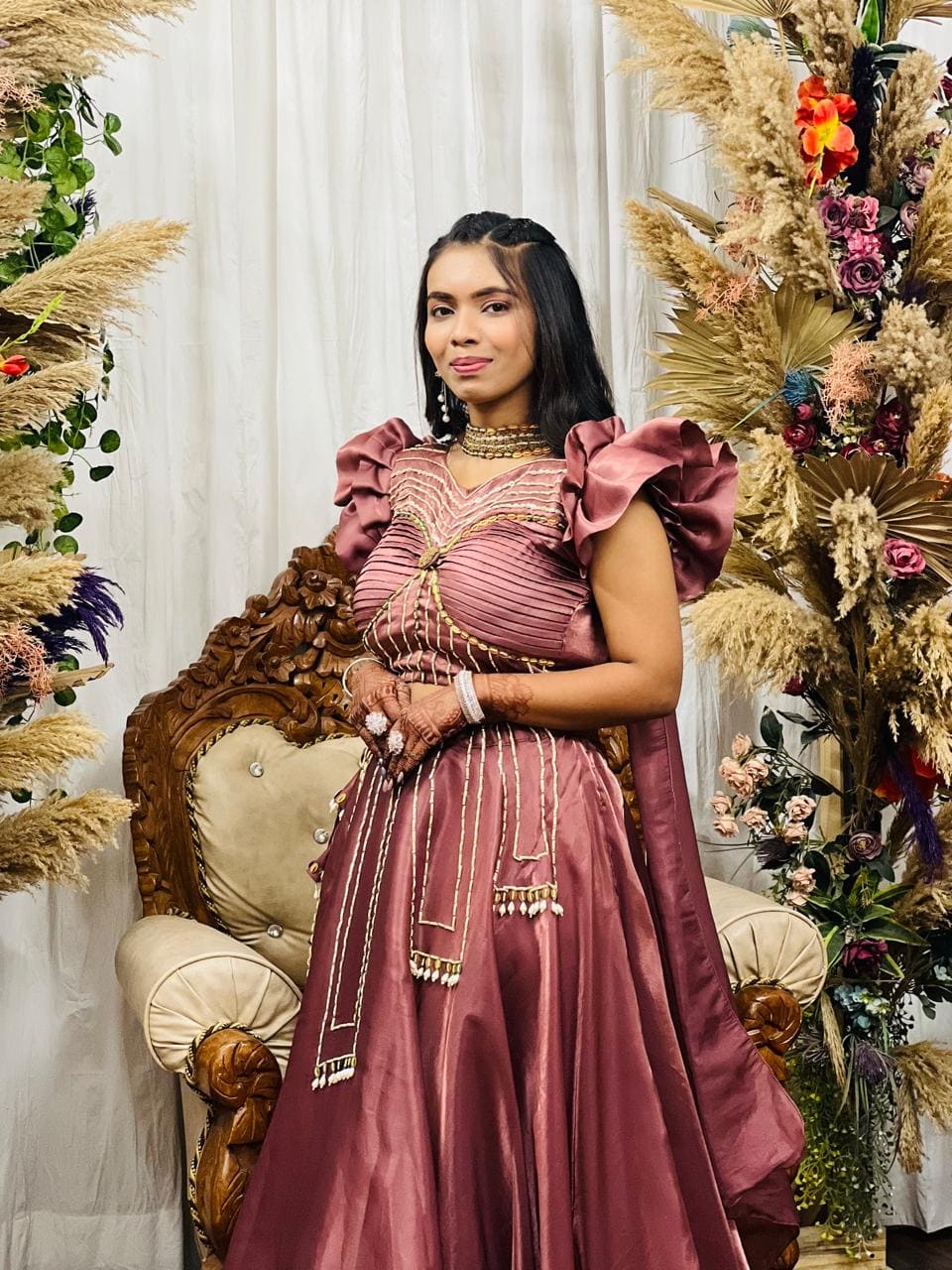 Peacock Blue Zariwork Semi Crepe Unstitched Salwar Suit