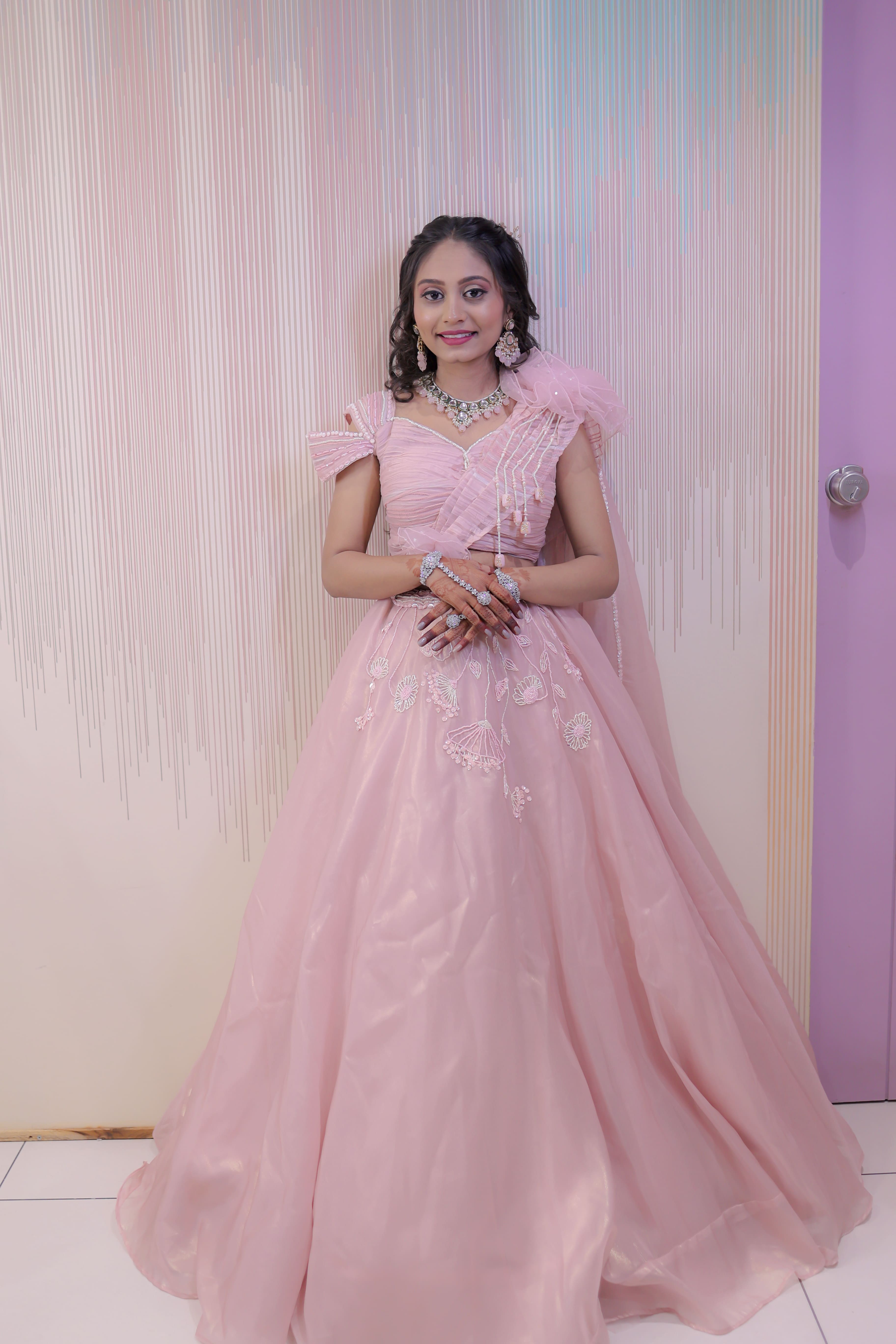 Peacock Blue Zariwork Semi Crepe Unstitched Salwar Suit